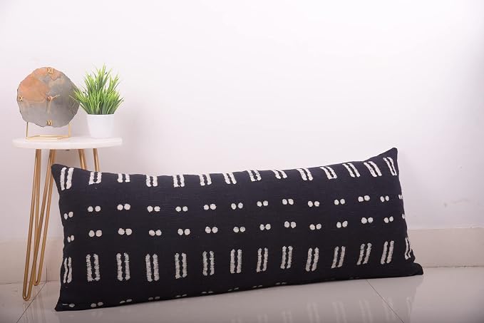 Trade Star Lumbar Spring Pillow Case Oblong Cooling Pillow Cover 100% Cotton Throw Pillow Cover Rustic Boho Accent Back Rest Cushion Cover Large Handloom Tribal Print Bedding Fall Decor Cushion Cover