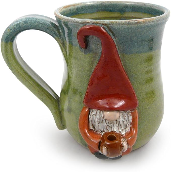 American Made Stoneware Pottery Java Gnome Coffee Mug