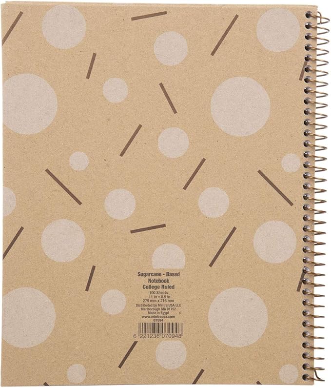 Mintra 100% Recycled Notebooks (Letter Size (8.5in x 11in), Design Set 3pk)