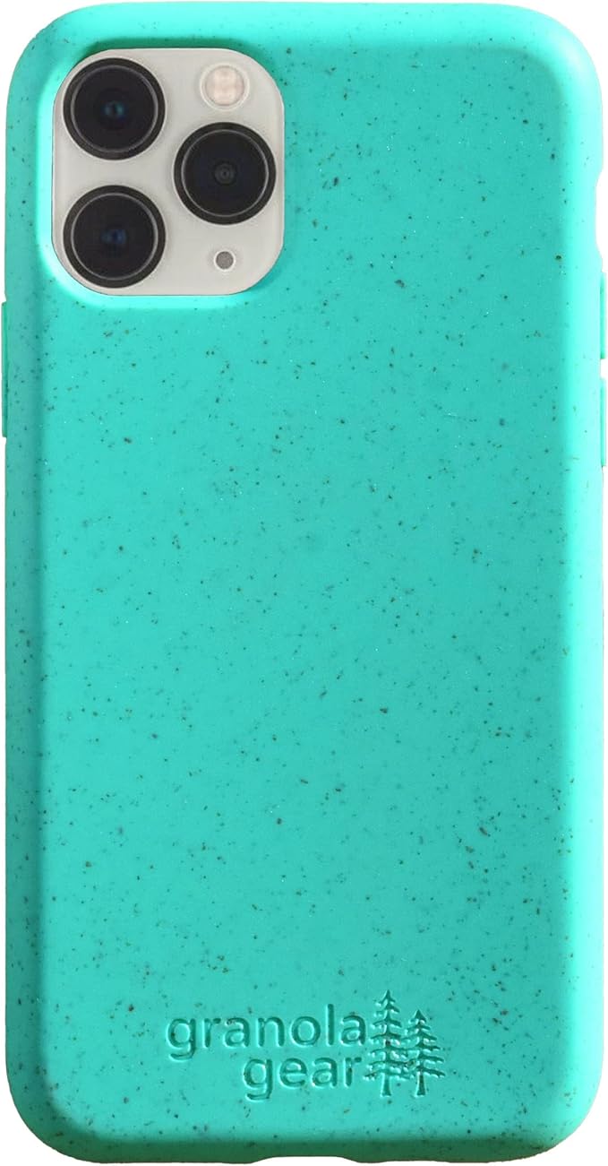 Eco by GranolaGear - Eco Friendly Phone Case for iPhone 11 Pro by GranolaGear - Biodegradable, Compostable, Plastic-Free, Made from Plants - Sea Glass