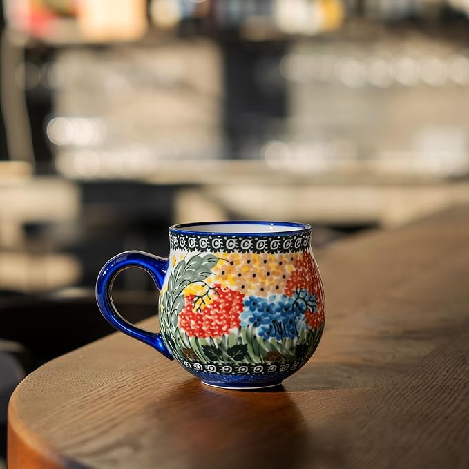ALMA 12oz Handmade Ceramic Coffee Mug | Microwave & Dishwasher Safe, Great for Breakfast Nook, Dining Tea Station, Ideal for Coffee Tea Lovers & Girls
