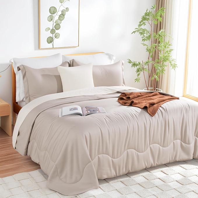 NEXHOME PRO 100% Viscose from Bamboo Comforter King Size - Ultra-Soft, Breathable, Lightweight All-Season & Summer Duvet Insert, Natural Temperature Regulating for Cooling Sleep
