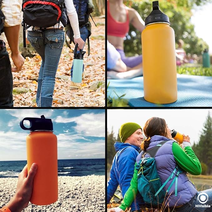 Hydro Flask Straw Replacement - Straws for 32 oz, 40 oz, 64 oz Hydroflasks (3-Hydroflask Straw Pack)