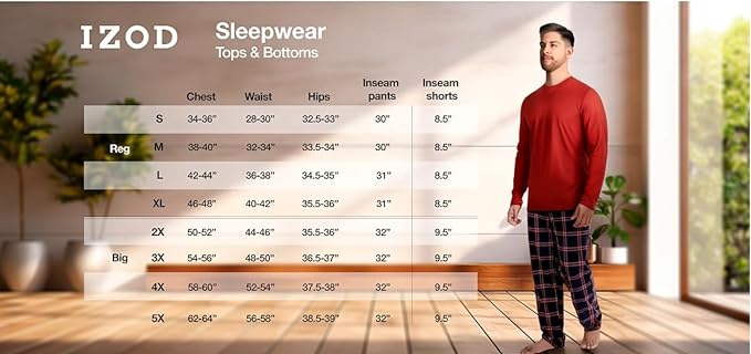 IZOD Men's Waffle Knit Kimono Robe