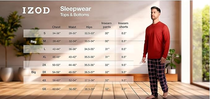 IZOD Men's Waffle Knit Kimono Robe