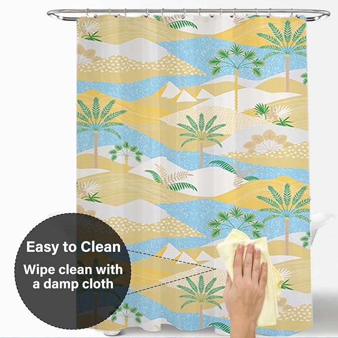 Plastic Shower Liner - Premium EVA 6G Shower Curtain Liner with Rustproof Grommets and 3 Weighted Magnets, Waterproof Shower Curtains for Bathroom (Cocoanut, 72" x 72")