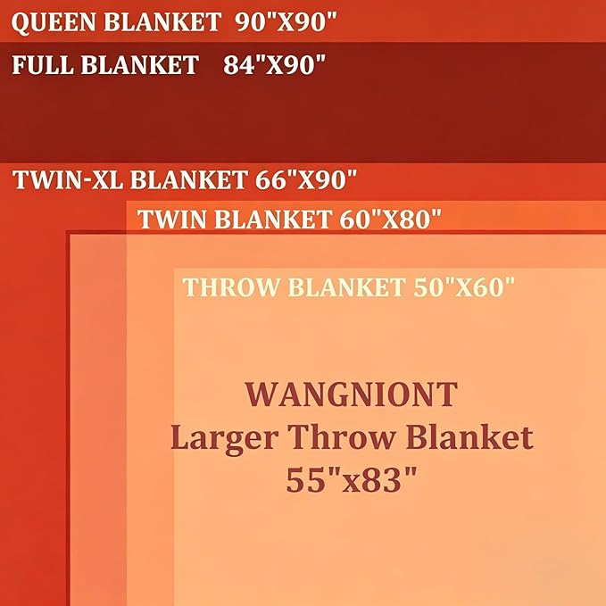 Soft Pure Wool Throw Blanket, Lightweight Warmth, 55"x83", Plaid, Fringe, Compact with Bag, Useful Gift for Women Men, All Season Decorative Cozy Travel Blanket for Couch Bed, Outdoors