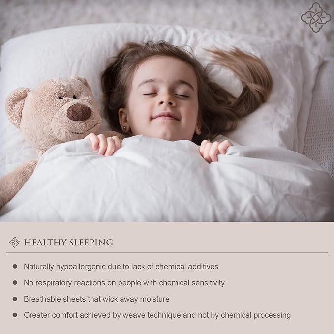 BIOWEAVES 100% Organic Cotton Sheets, 300 Thread Count 4-Piece GOTS Certified Bed Sheet Set Fits Mattress Upto 17" Deep Pocket, Soft & Silky Sateen Weave (California King, Stone)