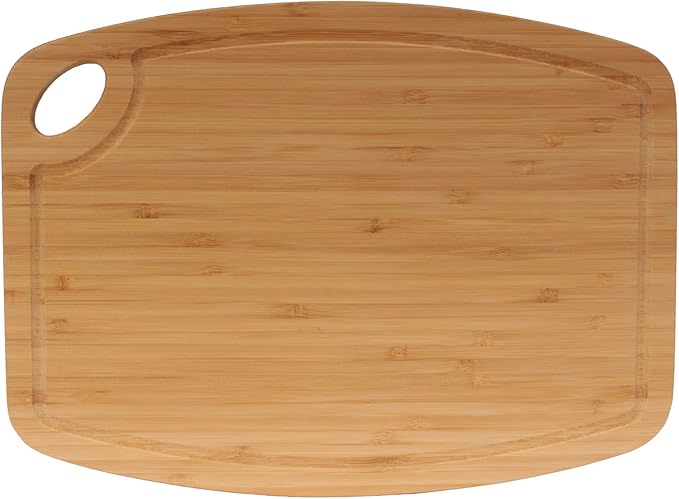 BambooMN Brand - Bamboo Cutting Board - 11.75" x 8.63 "x .50" - Vertical Cut - 1 Piece