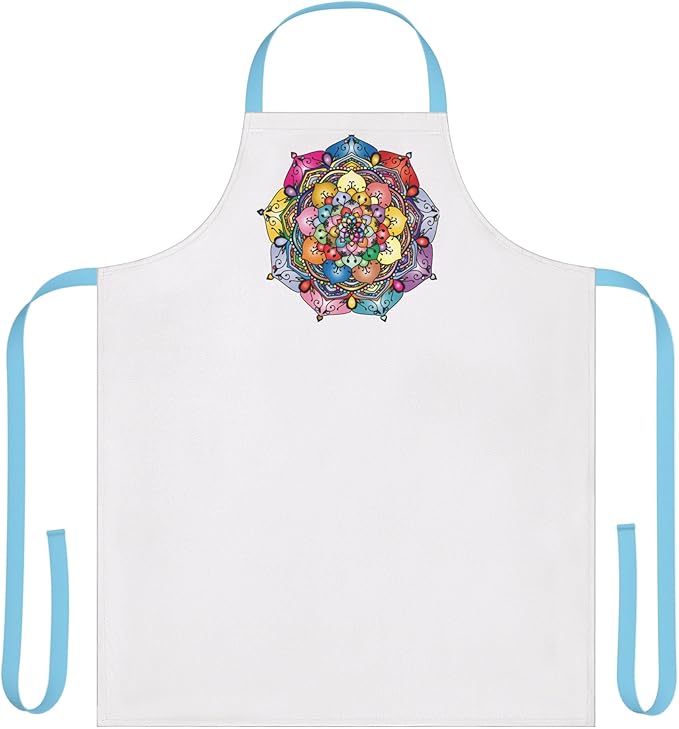 Colorful Floral Mandala Apron | Multicolor Straps