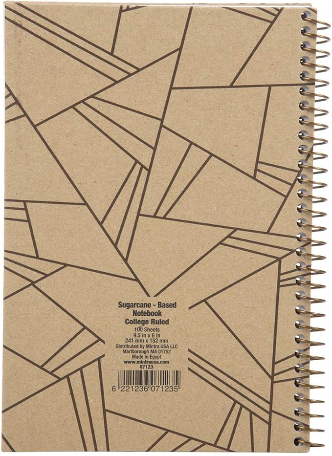 Mintra 100% Recycled Notebooks (Junior Size (6.5in x 9.5in), Design Set 3pk)