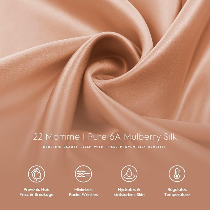 Tafts Silk Pillow Cases - 22mm 100% Pure Mulberry 6A Silk Pillowcase for Hair & Skin with Zipper Closure, Cooling, Natural, Organic, Double Sided Pillow Case (Slate Blue, King 20x36, 1pc)