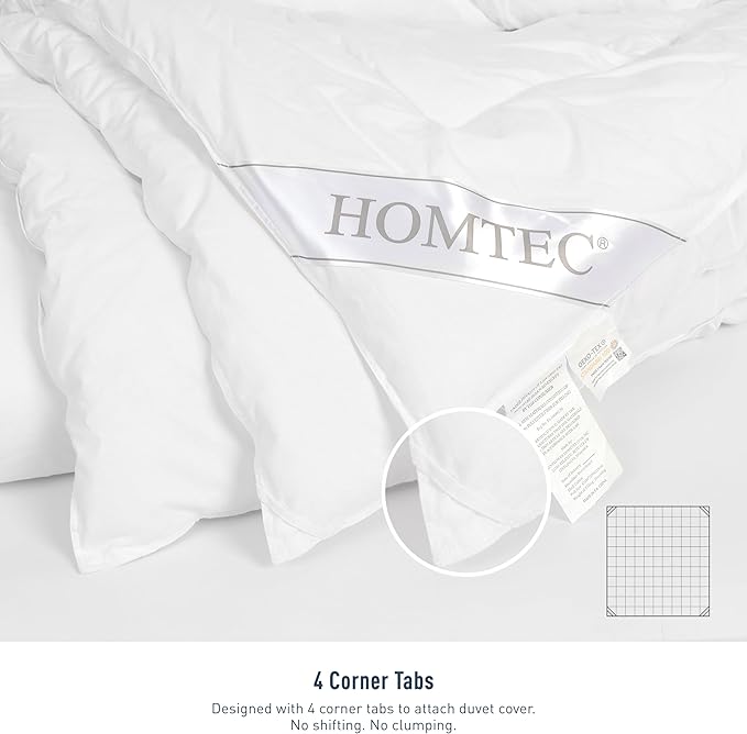 Duvet Insert Cotton Comforter Queen Plus 92"x88" Size White Down Alternative Duvet Insert 100% Cotton Quilted Fluffy Comforter Lightweight All Season 4 Corner Tabs Durable Breathable Noiseless