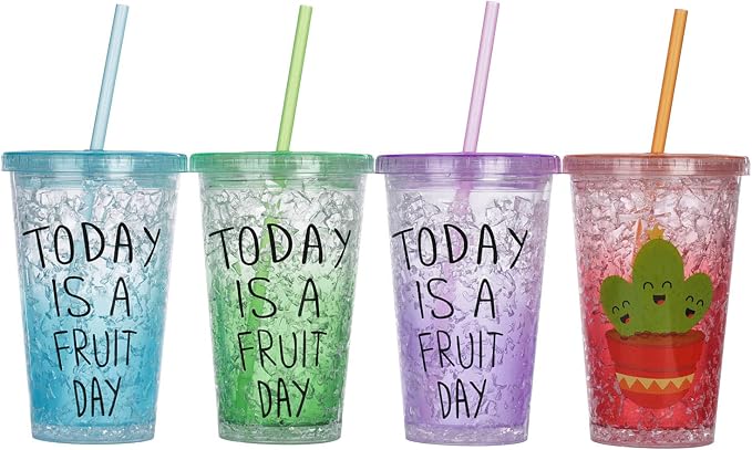 Dakoufish 12 Piece 11 Inch Reusable Plastic Thick Drinking Straws BPA Free Mason Jar Straws Plain Color (11inch,6color)