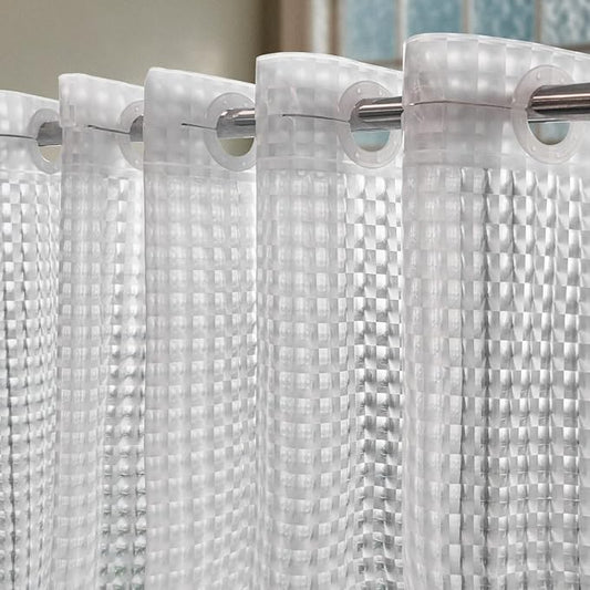 No Hook Waterproof Shower Curtain Liner PEVA Bathroom Shower Curtain 71"x74" Shower Curtain Liner for Bathroom Shower Curtain 3D Cat Eye