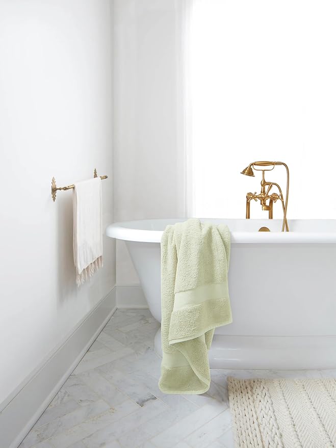 Organic Cotton Luxuriously Plush Bath Sheet Pack of 4 | GOTS & OEKO-TEX Certified | Premium Hotel Quality Towels | Feather Touch Technology|650 GSM Long Staple|Soft, Quick Dry & Ultra-Absorbent