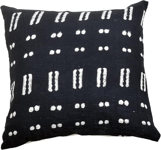 Trade Star 100% Cotton Throw Pillow Cover Handloom Square Cushion Case Tribal Print Bedding Sofa Cushion Case Farmhouse Floor Decor Cushion Cover Handmade for Room Decor (18x18 Inches)