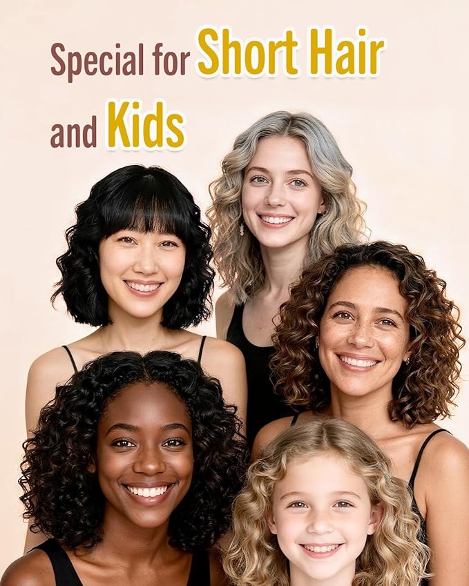 BONNET QUEEN Heatless Hair Curler Set (3Pcs), Heatless Curls Overnight with Satin Hair Rollers for Women, Cream Pink (For Short Hair)