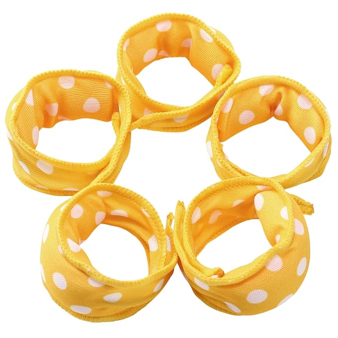 Bememo 40 Pieces Soft Curlers Hair Rollers Overnight Heatless Pillow Rollers for Hair Satin Sponge Curlers to Sleep in No Heat for Long Short Styling Tools(Yellow)