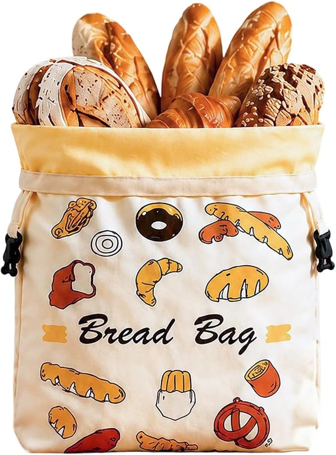 Beeswax Bread Bags for Sourdough Reusable Loaf Freshness Keeping Pouch | Sourdough Storage Bread Bag for Bakers Baking Bakery Kitchen Camping Picnic Cafe Home Food Fruit