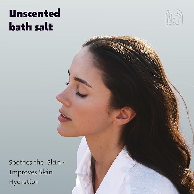 Dead Sea Salts for Soaking Relaxing Sea Salt Bath Soak for Body Rejuvenation - Natural Mineral Salts - Coarse Dead Sea Salt Unscented Bath Salts for Women & Men (8.82 oz)