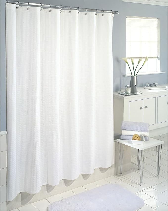 DeLaine's Shower Curtain Liner – No Odors, Heavy Duty PEVA, Magnets to Prevent Billowing, Machine Washable, 72”x72