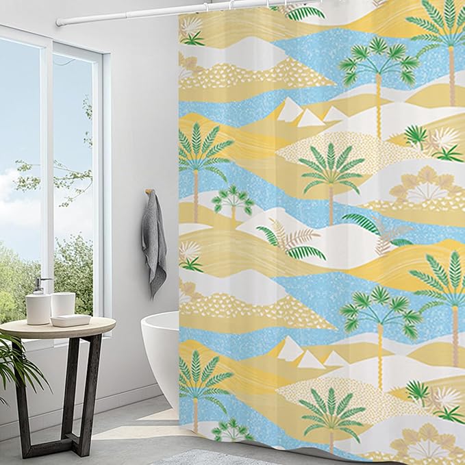 Plastic Shower Liner - Premium EVA 6G Shower Curtain Liner with Rustproof Grommets and 3 Weighted Magnets, Waterproof Shower Curtains for Bathroom (Cocoanut, 72" x 72")