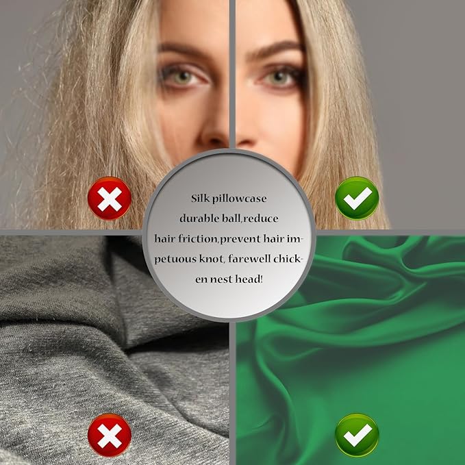 Silk Pillow Cases 2 Pack,Soft Breathable and Sliky Standard Size Pillow Cases Set of 2,Natural Mulberry Silk Pillowcase Set of 2 for Hair and Skin with Hidden Zipper (Olive Green,20"X 26",2pcs)