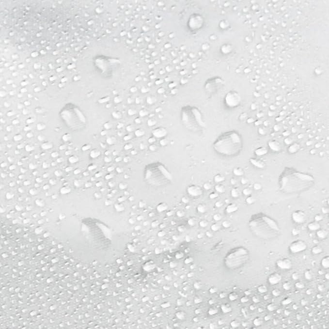 iDesign Waterproof PEVA Bathroom Shower Curtain Liner - 72" x 72", Frost