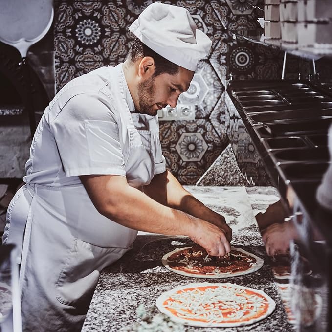 Chefs Aprons | Cooking Baking Grilling for Home Restaurant | Premium Kitchen Aprons with Double Pocket for Men Women
