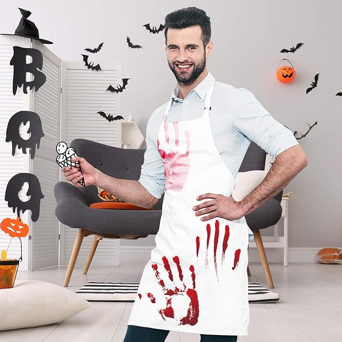 Syntus Apron for Men Women, Adjustable Cooking Kitchen Chef Aprons with 2 Pockets