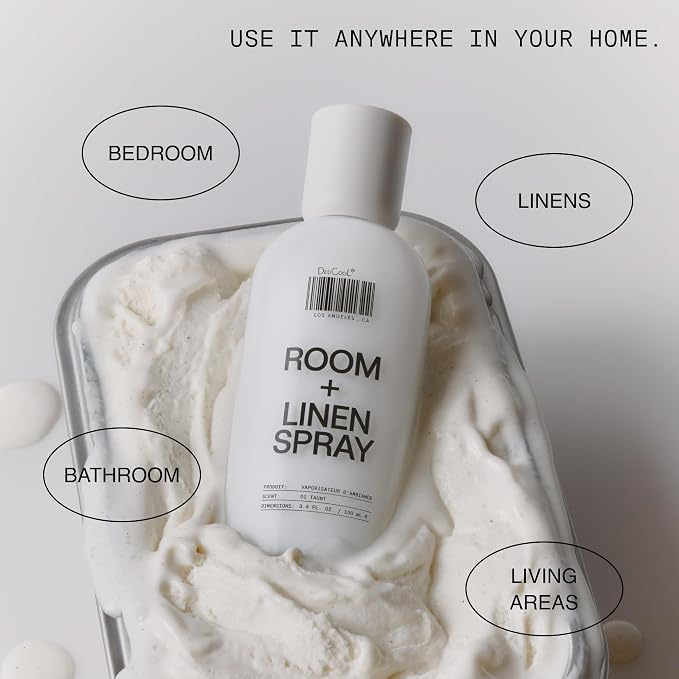 DedCool Room + Linen Spray in 01 Taunt | Natural Fabric Spray | Non-Toxic, Essential Oil Infused | Freshens Home, Bedding, Couch, Closet & Bath | 3.4 fl oz