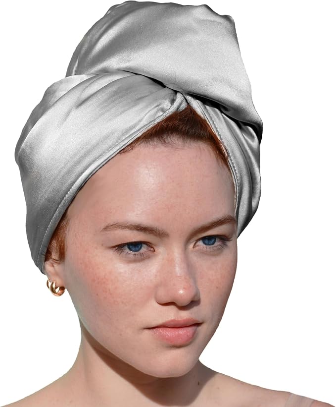 Cool Mom's Closet Pure Silk Hair Towel | Sustainable Handmade in FL