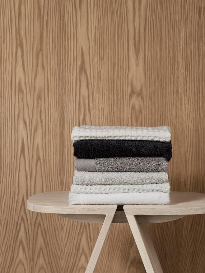 Blomus Riva Organic Terry Cloth Hand Towel - Satellite (Taupe) - Set of 2-30x50cm / 12x20in