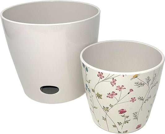 7" & 5" Self-Watering Plant Pot Set