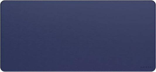 Satechi Vegan Leather Desk Mat, Large Mouse Pad Scratch and Water Resistant, Easy to Clean, Desk Pad for Office and Home, 26.8” x 12.4” x 0.1” - Future Dusk