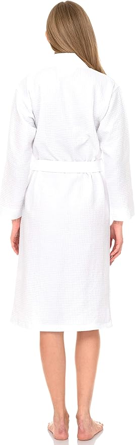 TowelSelections Womens Waffle Robe Kimono Spa Bathrobe Soft Shower Bath Robe for Women XS to XXL