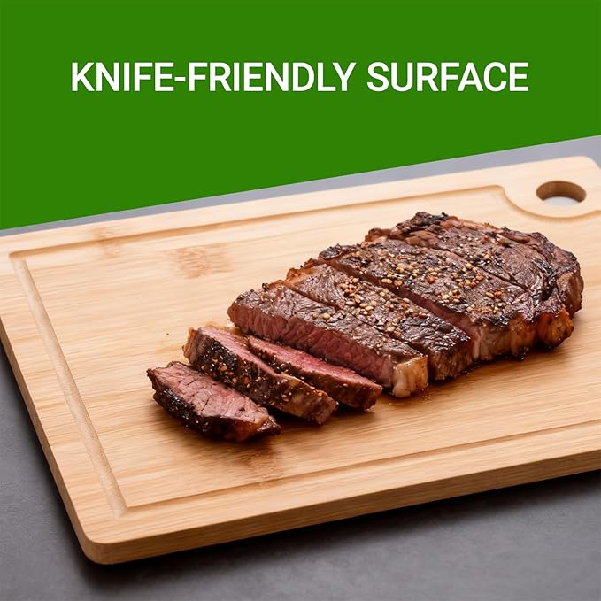 Wood Cutting Boards for Kitchen, Bamboo Cutting Board, Heavy Duty Wooden Chopping Boards for Kitchen Counter Space(Small, 11x7.87 inch)