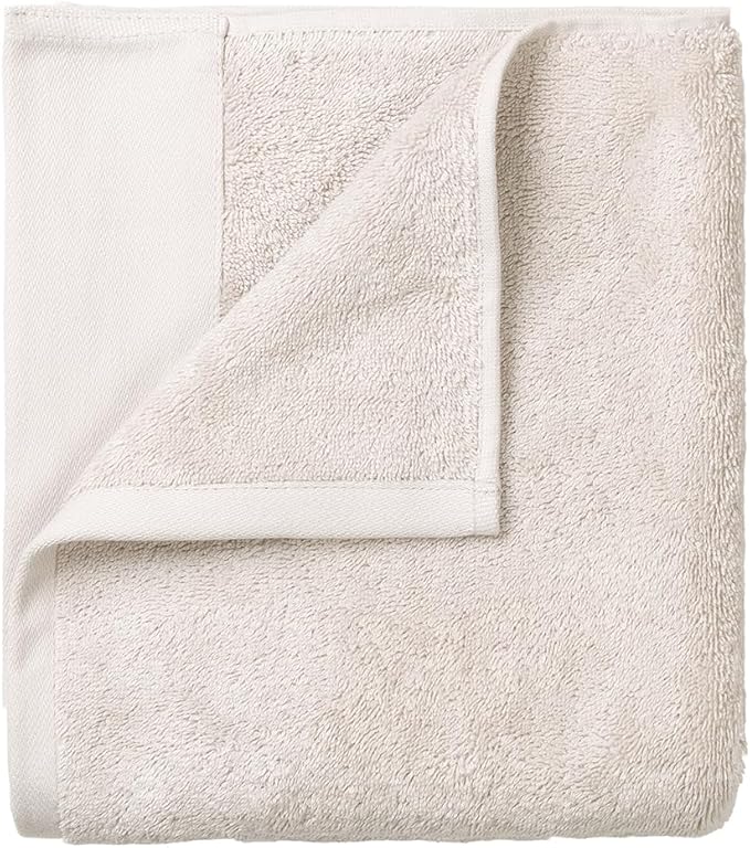 Blomus Riva Organic Terry Cloth Hand Towel - Moonbeam (Cream) - Set of 2-30x50cm / 12x20in