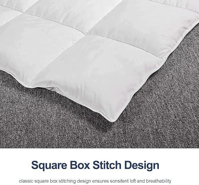 ACCURATEX Duvet Insert Twin Comforter - 400GSM Fluffy Down Alternative Hotel Collection Heavyweight Comforter, Soft Warm Thick Duvet for Winter, 8 Corner Tabs - Machine Washable,White,68x88