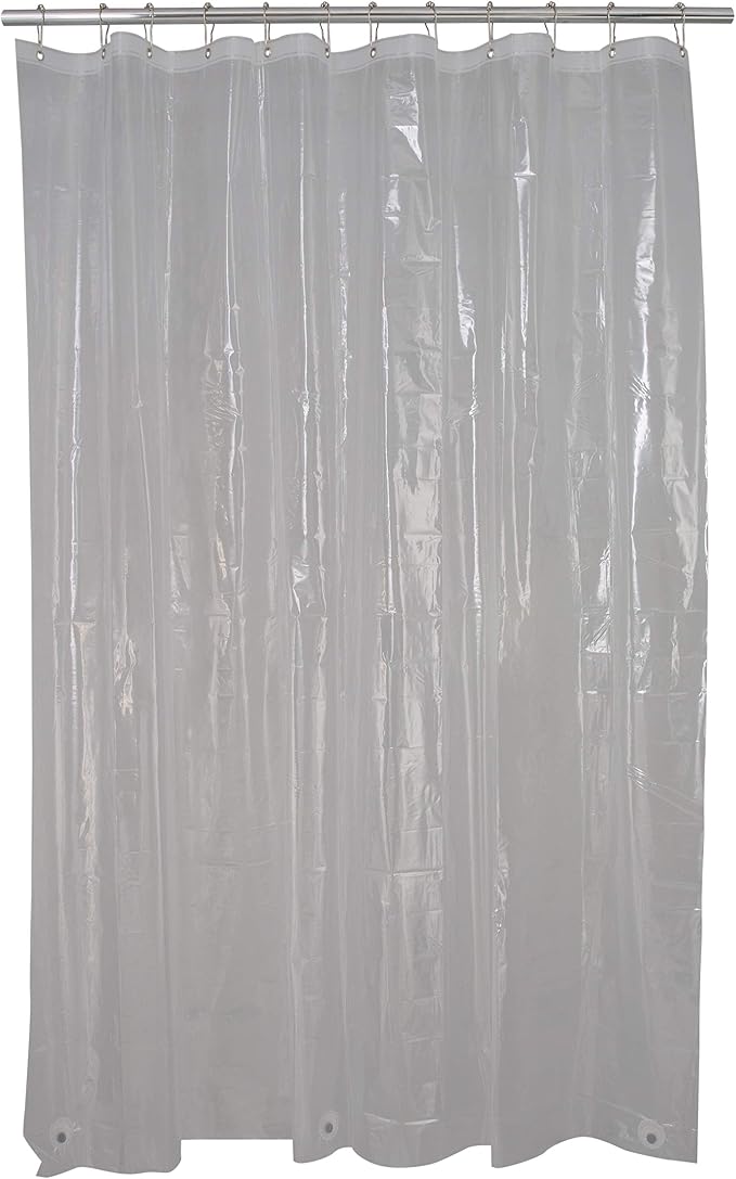 Bath Bliss 2 Pack PVC Heavy Weight Shower Curtain Liner | 4G | 70" x 72" |Rust Resistant Copper Grommets | Magnetic Hem | Super Clear
