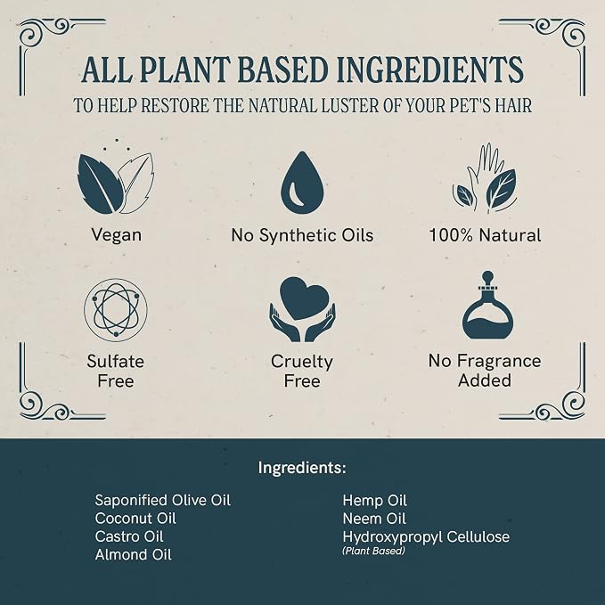 J.R.LIGGETT'S Liquid Cat Shampoo, Natural Cleansing Liquid for Cats with Sensitive Skin, Hypoallergenic Feline Formula Gently Deep Cleans with No Essential Oils, Detergent-Free, 8.45 oz