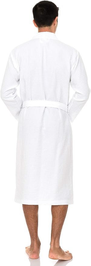 TowelSelections Mens Robe Waffle Spa Bathrobe Soft Shower Bath Robe for Men