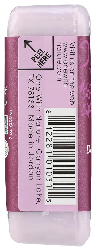 One With Nature Lilac Dead Sea Mineral Soap, 7 Ounce Bar