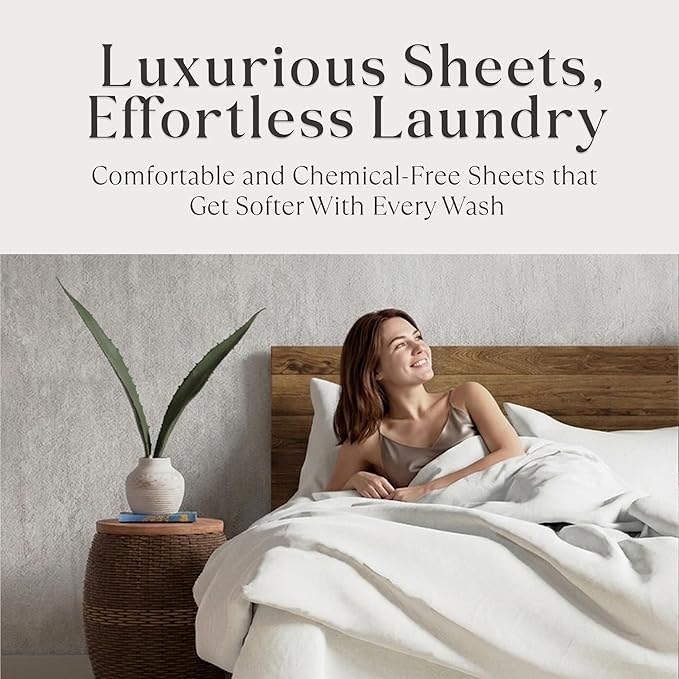 Delilah Home 100% Organic Cotton Duvet Cover, GOTS & Vegan.org Verified, Long Stem 300 TC Sateen Bedding, Non-Synthetic, Deep Pocket Fitted Linen, Lightweight, All-Season, 1 Piece King Size - White