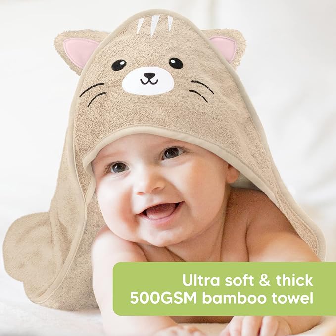 KeaBabies Baby Hooded Towel and Viscose from Bamboo Baby Towel Organic Towel - Infant Towels - Large Hooded Towel - Baby Bath Towel with Hood for Girls, Babies, Newborn Boys