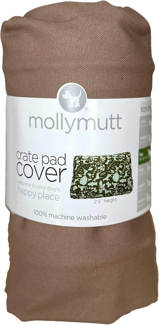 Molly Mutt Dog Crate Pad Cover, 100% Cotton Canvas Cover for Dog or Puppy Crate Bed, Durable, Washable, and Free of Harmful Chemicals, Pre-Shrunk, 36"x24"x2.5", Wild Horses
