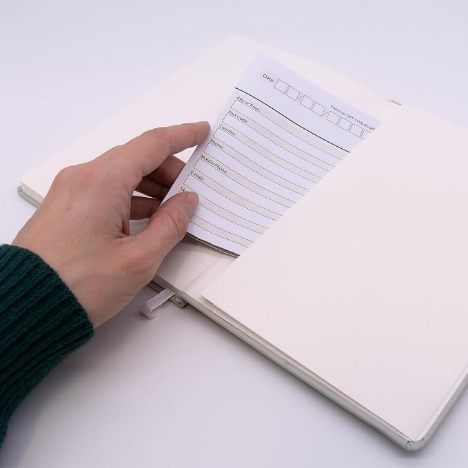 Pukka Pad Soft Cover A5 Notebook – Vegan Leather Journal with 192 Pages, 96 Sheets of 80GSM Ivory Paper, College Ruled without Margins – 5.8 x 8.2in, Oatmeal