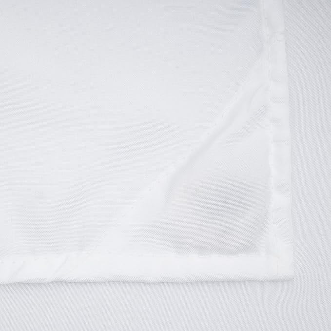 River Dream Fabric Snap-in Shower Curtain Liner Replacement: Removable to Attach, White, 70x54