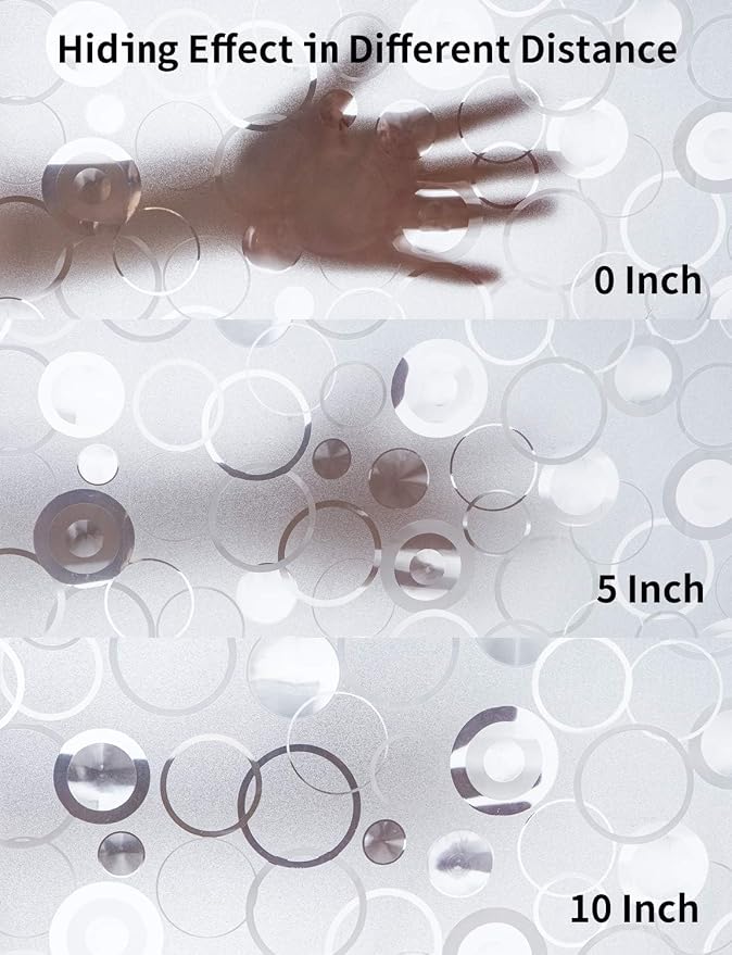 PEVA Shower Curtain Liner BaJiaoYe for Bathroom Shower Curtain,72" x 72 (Frosted Bubble)